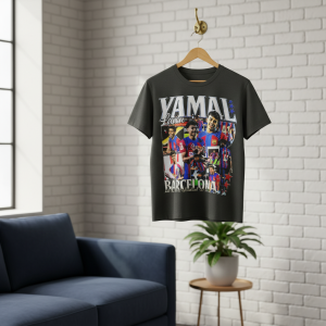 Barcelona Graphic Print Sports T-Shirt