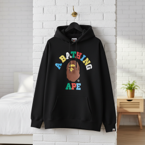 BAPE A Bathing Ape Black Graphic Hoodie