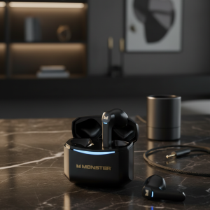 Monster Wireless Bluetooth Earbuds Noise Cancelling Headphones