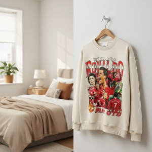 Vintage Manchester Football Graphic Print Sweatshirt