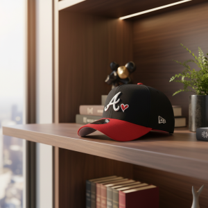 Black Red Baseball Cap Adjustable Snapback Hat