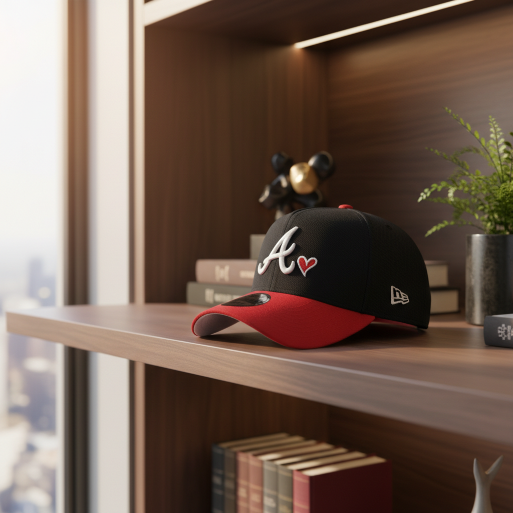 Black Red Baseball Cap Adjustable Snapback Hat