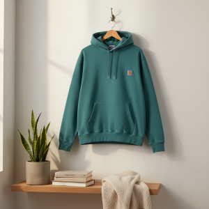 Carhartt Men’s Casual Pullover Hoodie Green Sweater