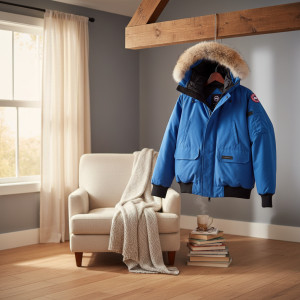 Canada Goose Blue Fur Hood Winter Jacket