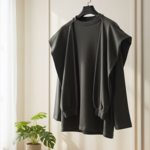 Balenciaga Oversized Gray Streetwear Hoodie