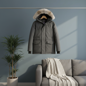 Men’s Winter Hooded Parka Jacket with Fur Trim