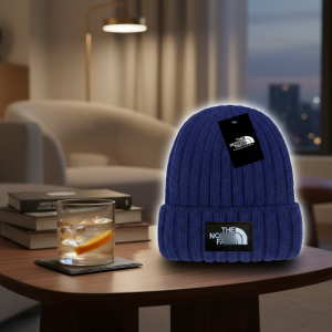 The North Face Navy Knit Beanie Hat