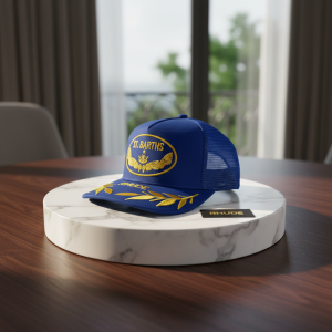 Rhude St Barths Blue Trucker Hat Embroidered Cap