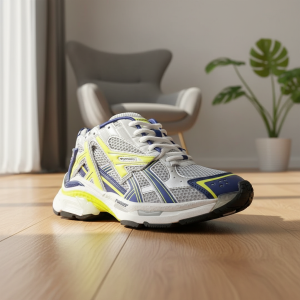 Balenciaga Runner Mesh Yellow Blue Sneakers