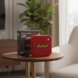 Marshall Willen Red Portable Bluetooth Speaker
