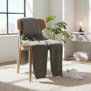 Essentials Casual Gray Drawstring Sweatpants Mens