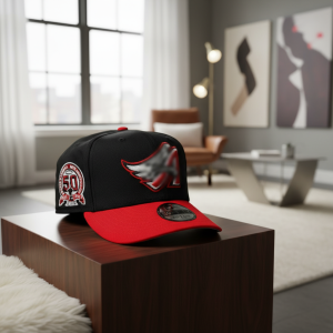 MLB Black Red 50th Anniversary Baseball Cap