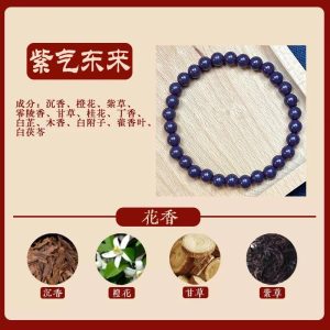 Ziqi Future Purple Aroma Bead Bracelet for Women