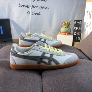 Onitsuka Tiger Grey White Sneakers Gum Sole Shoes