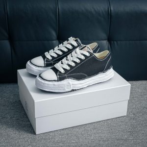 MMY Canvas Low Top Black Sneakers