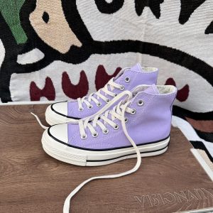 Converse High Top Purple Canvas Sneakers
