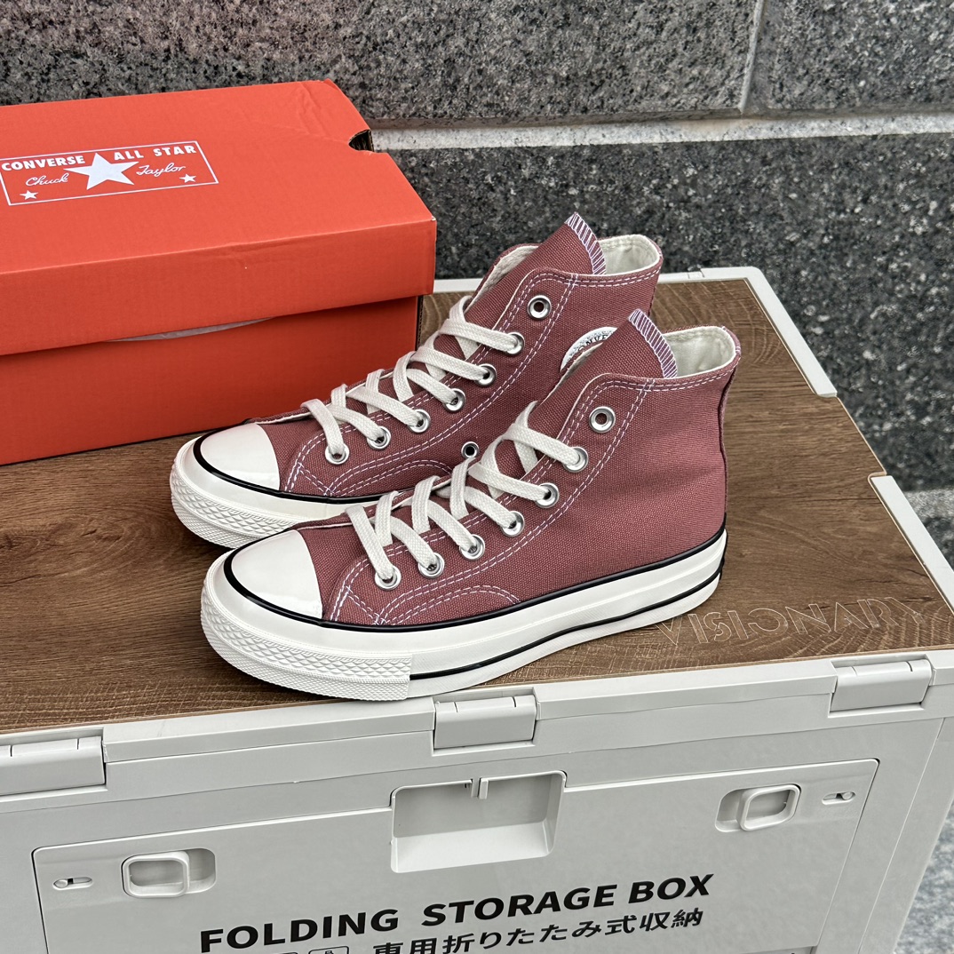 Converse Chuck Taylor High Top Canvas Sneakers Burgundy
