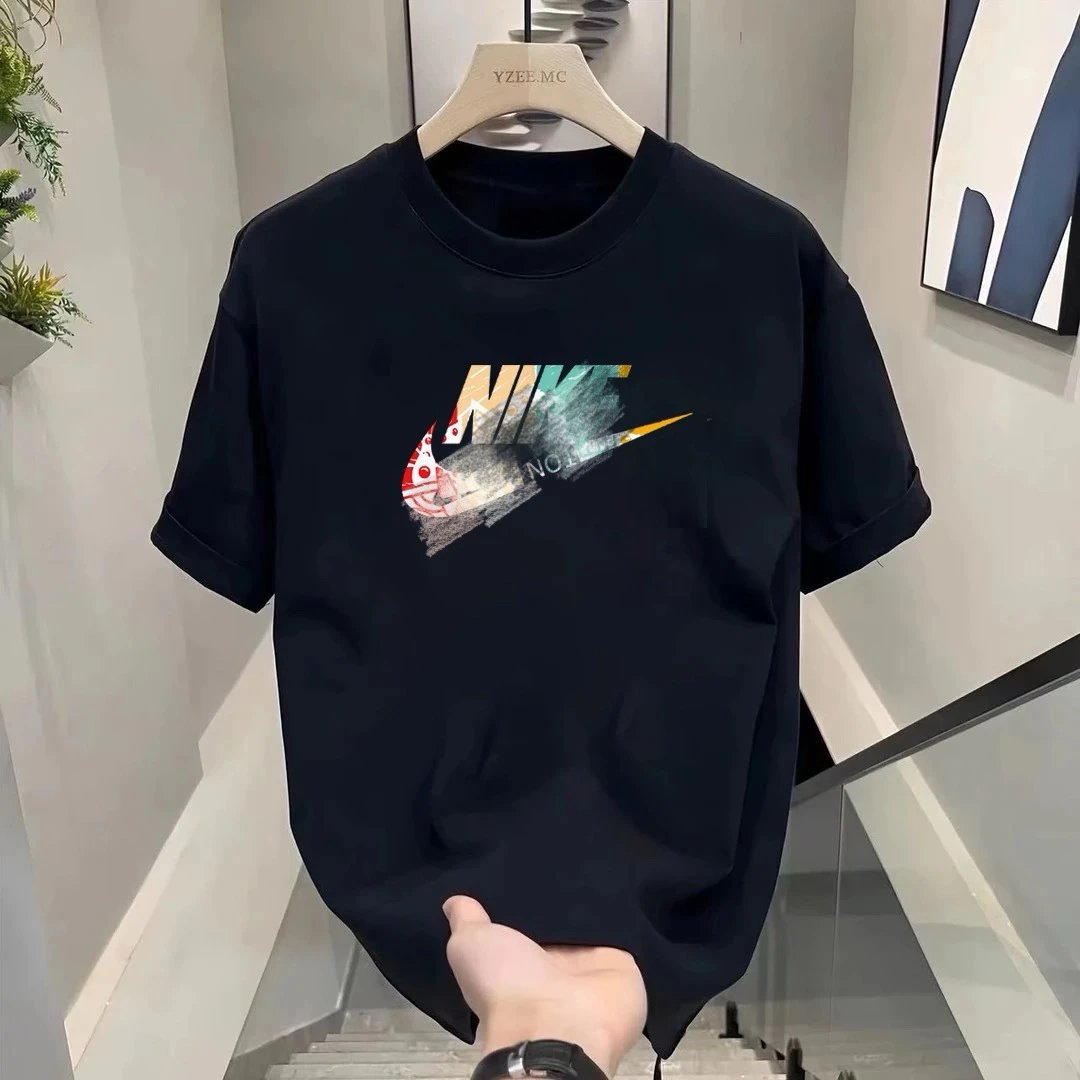 Nike Graphic Print Black Casual T-Shirt