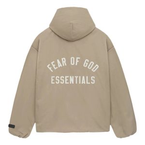 Essentials Beige Hoodie Men Women Streetwear Pullover